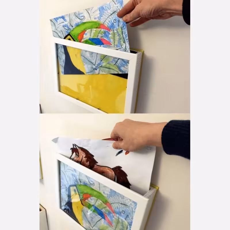 تابلو نقاشی آرشیو نقاشی کودکان (سایز 20.30)