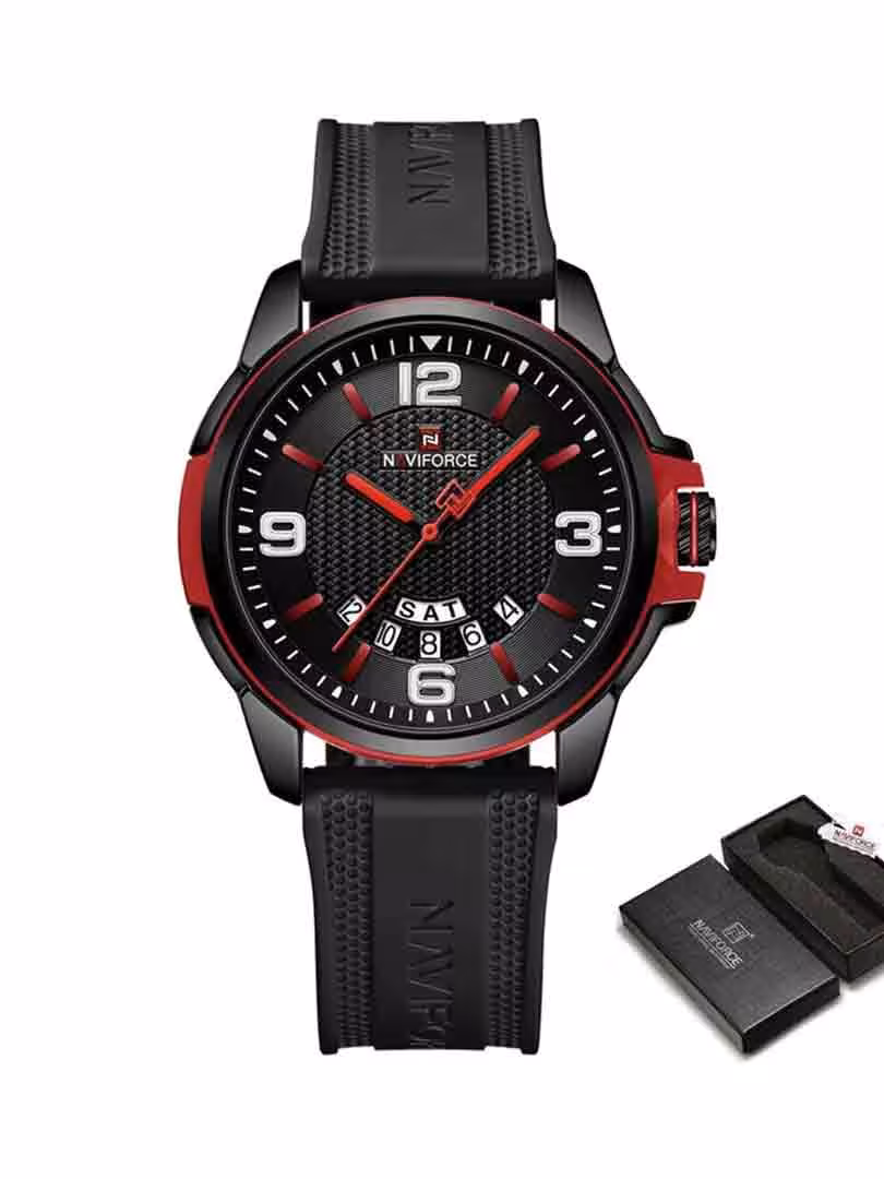ساعت مچی عقربه ای مردانه نیوی فورس Naviforce NF 9215 B/R/B