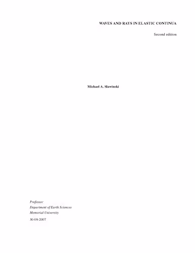 خرید و دانلود نسخه کامل کتاب Seismic waves and rays in elastic media