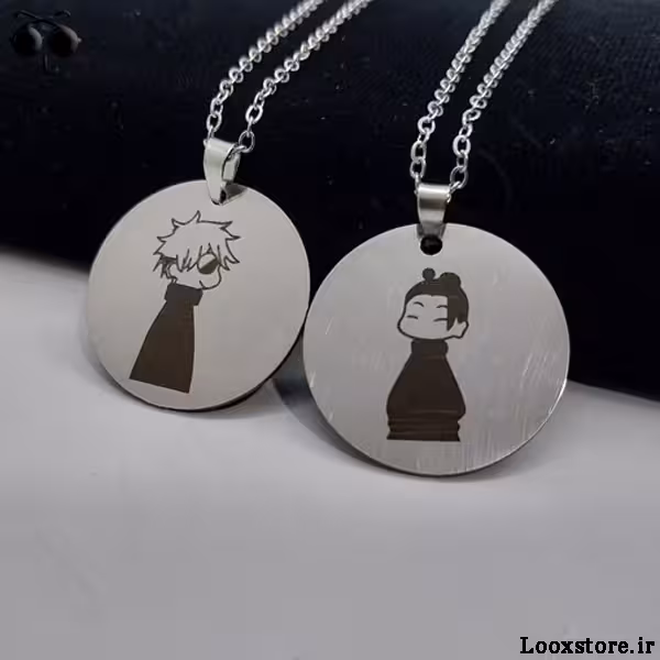 گردنبند ست انیمه ای گتو و گوجو دایره ای