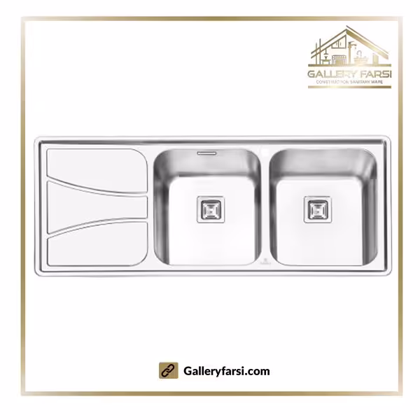 سینک پرنیان استیل توکار مدل PS-1212