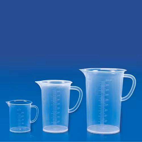 بشر پلاستیکی 500 میلی لیتری آزمایشگاهی پلی پروپیلن شفاف