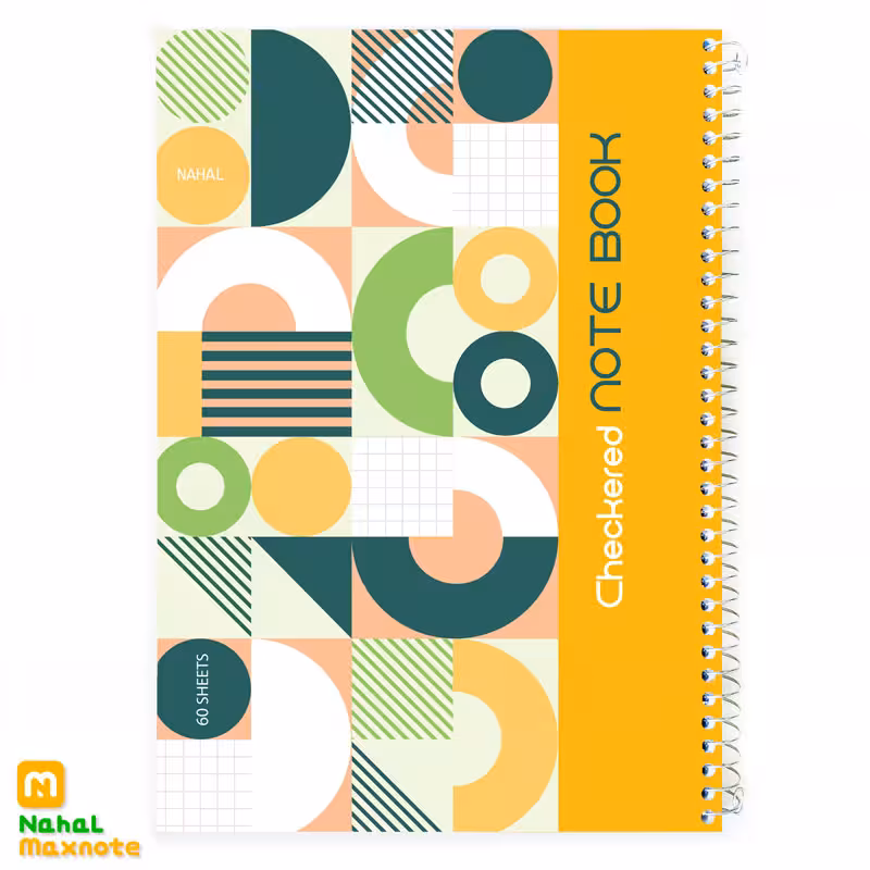 دفتر 60 برگ سیمی شطرنجی 5MM کد 3655.طرح 2