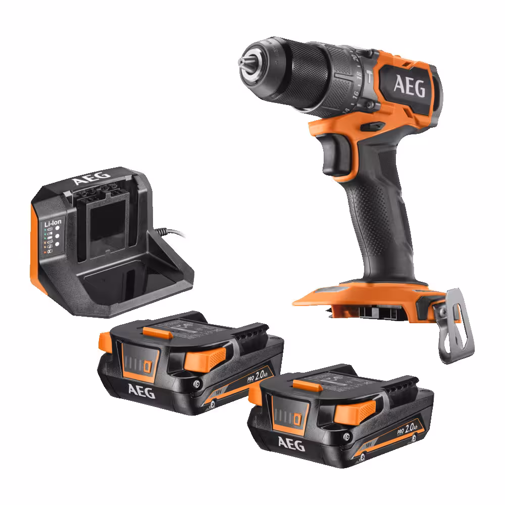 دریل چکشی 18 ولت شارژی AEG مدل BSB18SBL-202C