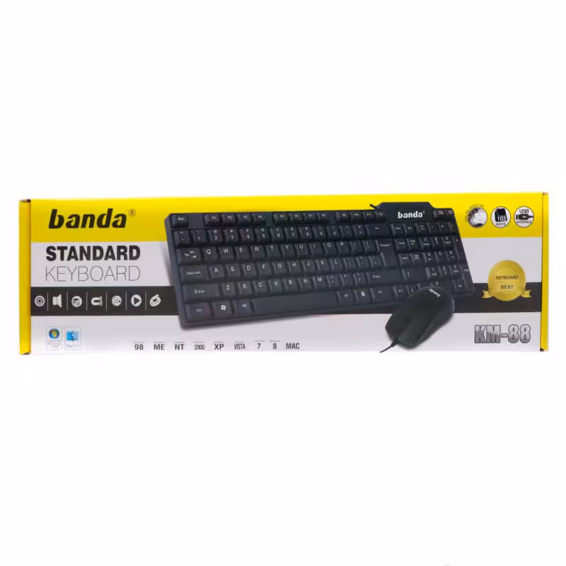 کیبورد و ماوس سیمدار BANDA KM88