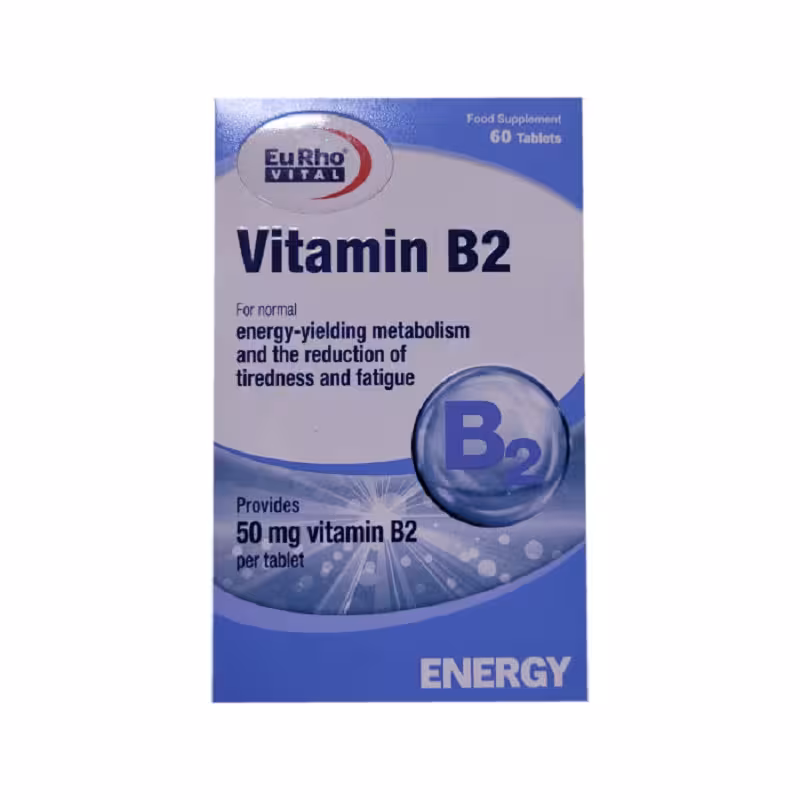 قرص ویتامین ب2 یوروویتال 60 عدد|EuRhoVital Vitamin B2