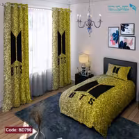 روتختی طرح BTS طلایی یکنفره کد BD796