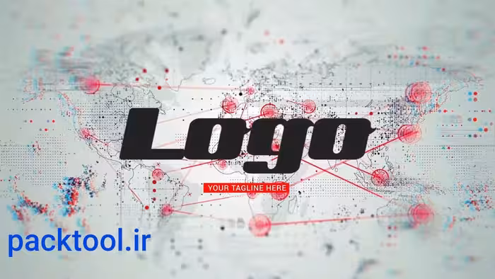 دانلود پروژه آماده لوگوی ریویل نقشه جهان در افتر افکت World Map Logo Reveal - پک تول