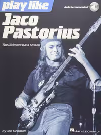 دانلود کتاب Play Like Jaco Pastorius از Hemethod | آموزش سبک نوازندگی جاکو پاستوریوس برای گیتار بیس