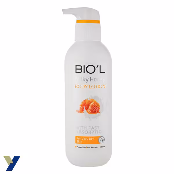 لوسیون مرطوب کننده بدن بیول مناسب پوست خیلی خشک مدل  MILKY HONEY حجم 250ML