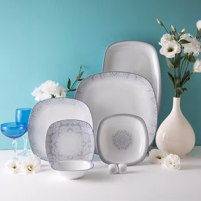 سرویس 27 پارچه 6 نفره طرح ادلین طوسی