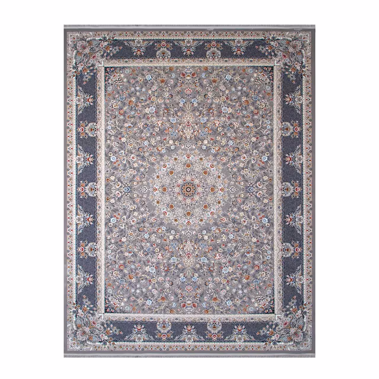 فرش ماشینی مدل نقره ای کد 12805