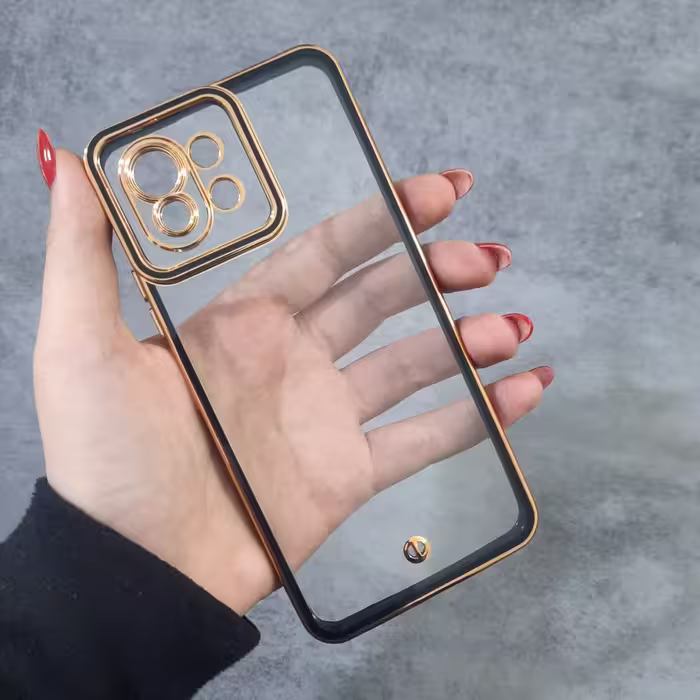 قاب گوشی Space پشت شفاف Xiaomi Mi 11 Lite 5G دور طلایی