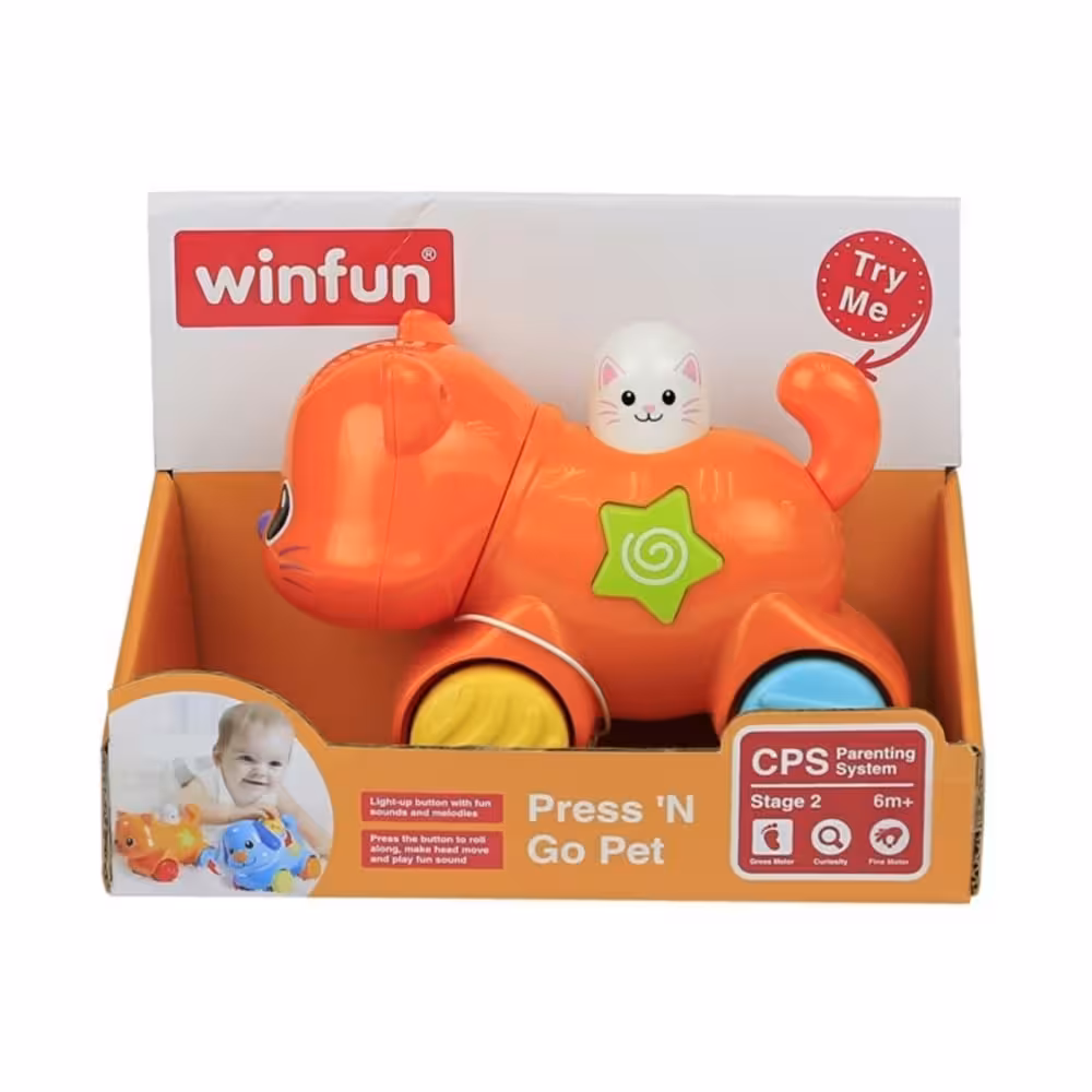 گربه موزیکال وین فان Press And Go Pet Win Fun Cat
