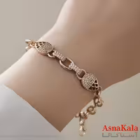 دستبند زنانه ترند برند ژوپینگ مدل نگین دار کد DSB18750W