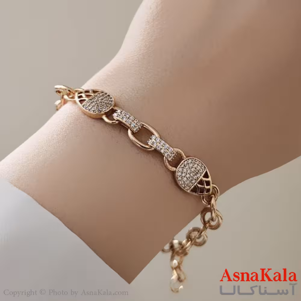 دستبند زنانه ترند برند ژوپینگ مدل نگین دار کد DSB18750W
