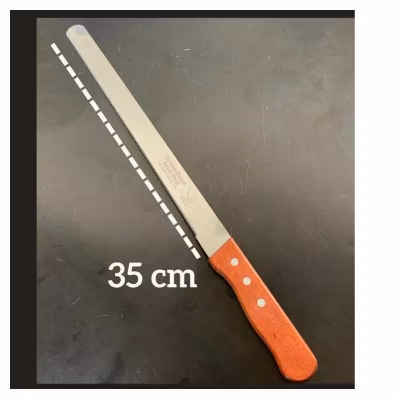 چاقو دسته چوبی دنده ریز 35 سانت