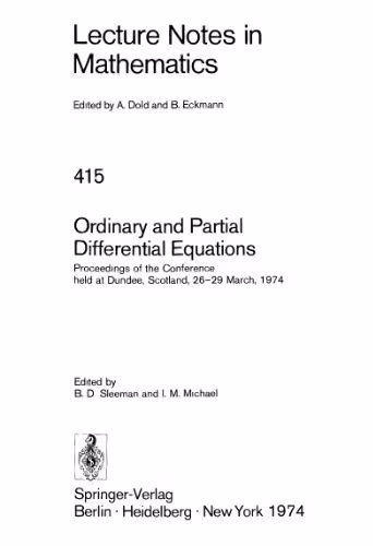 خرید و دانلود نسخه کامل کتاب Ordinary and Partial Differential Equations