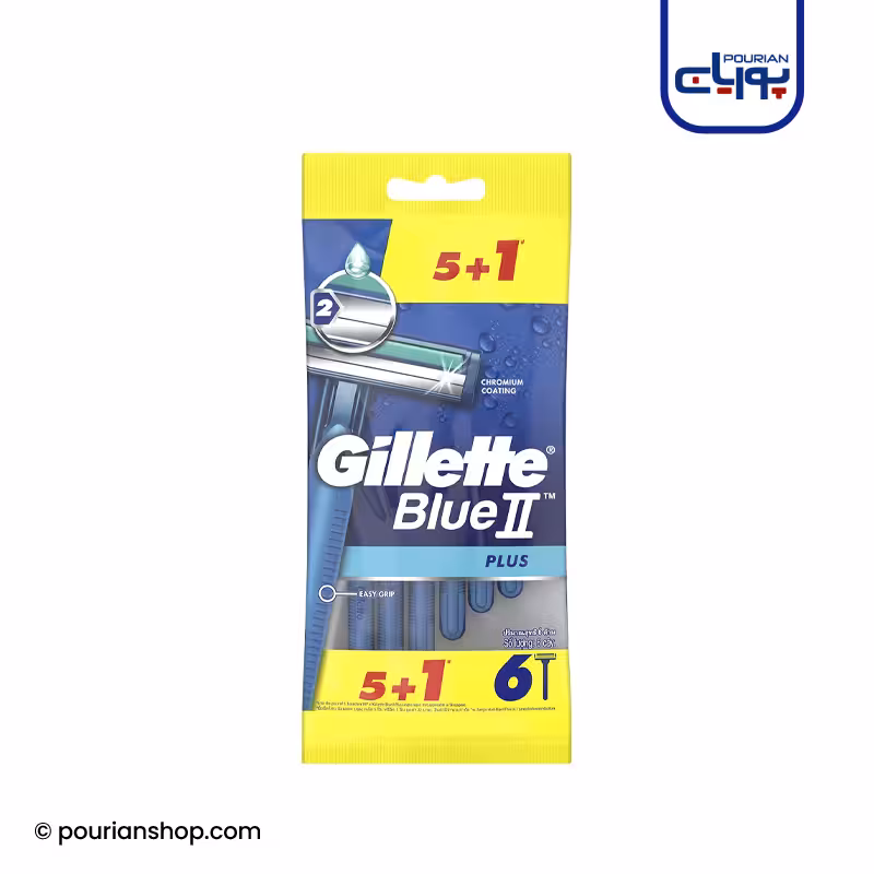 خودتراش ژیلت مدل Blue 2 Plus بسته 6 عددی