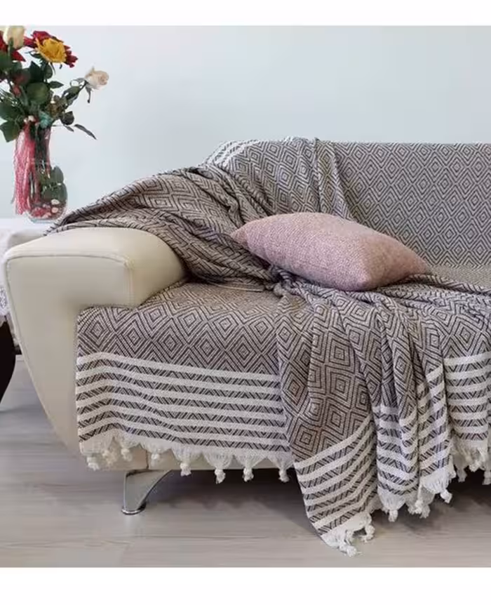 شال مبل یا رو مبلی ترک طرح مثلثی SEAT COVER