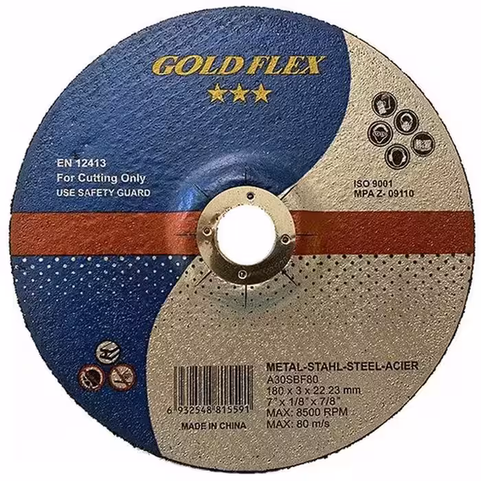 صفحه برش آهن بر 180 میلیمتر گلدفلکس