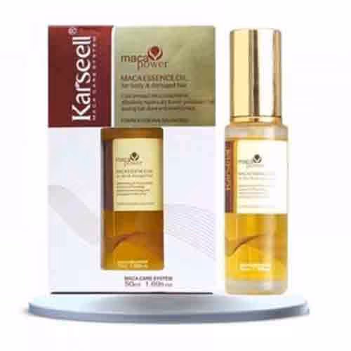 سرم مو روغن آرگان ماکا کارسل Karseell Collagen تغذیه کننده و ترمیم کننده موهای شکننده 50 میل