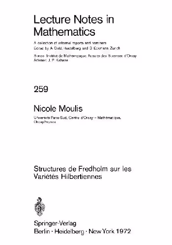 خرید و دانلود نسخه کامل کتاب Structures de Fredholm sur les Varietes Hilbertiennes