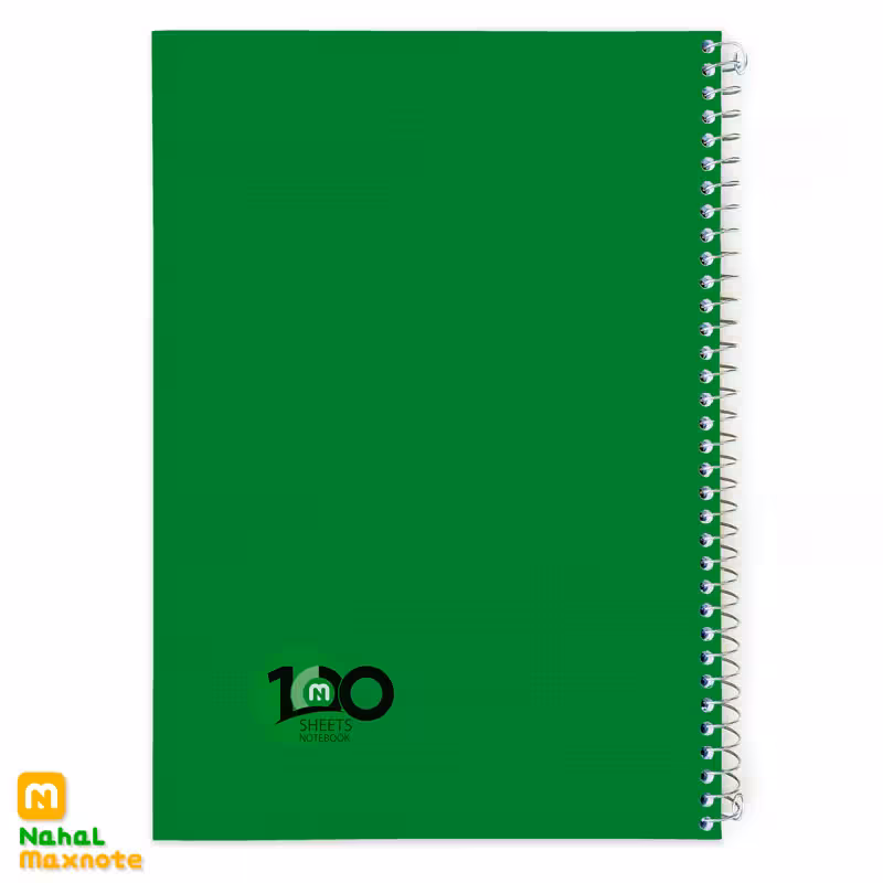 دفتر 100 برگ سیمی تک رنگ کد 9123.طرح 3