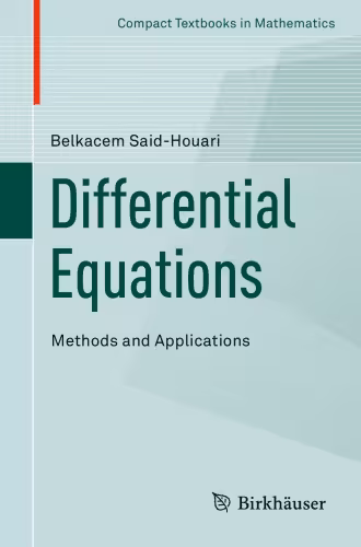 خرید و دانلود نسخه کامل کتاب Differential Equations: Methods and Applications