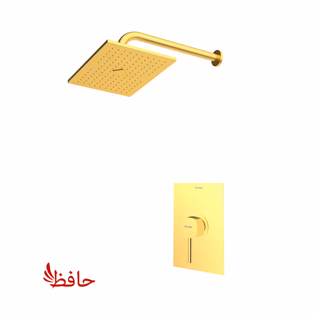 شیر حمام توکار شودر مدل رومر طلایی مات تیپ 1