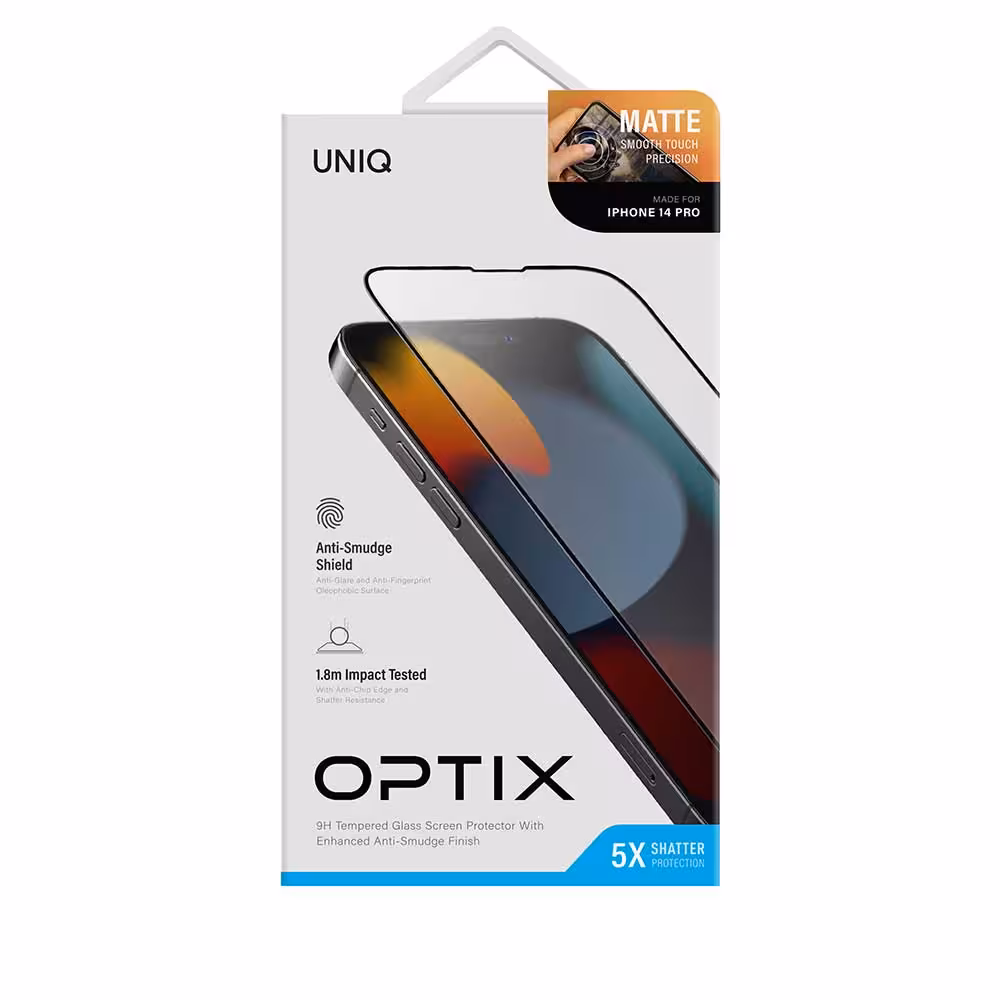 گلس آیفون 14 پرو یونیک OPTIX MATTE