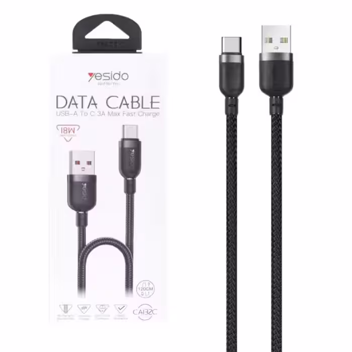 کابل تبدیل USB به USB-C یسیدو مدل CAI32C به طول 1.2 متر