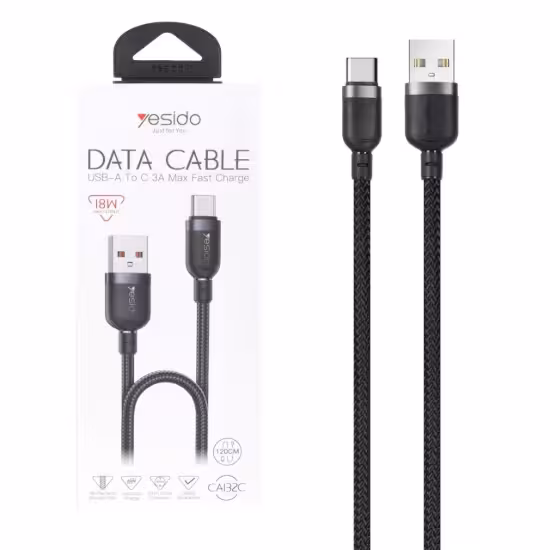 کابل تبدیل USB به USB-C یسیدو مدل CAI32C به طول 1.2 متر