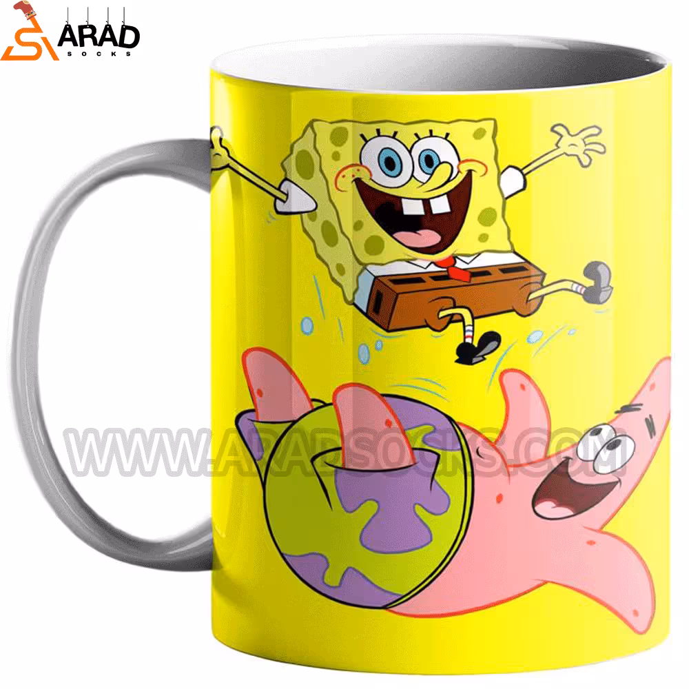 ماگ سرامیکی طرح باب اسفنجی و پاتریک