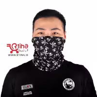 دستمال سر اسکلت طرح دزد دریایی