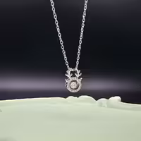 گردنبند جواهری گرد شاخ گوزن