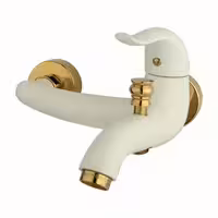 شیر حمام راسان مدل اکتاو شیری طلایی