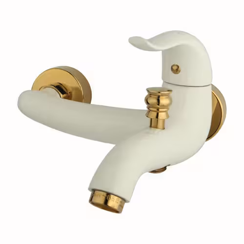 شیر حمام راسان مدل اکتاو شیری طلایی