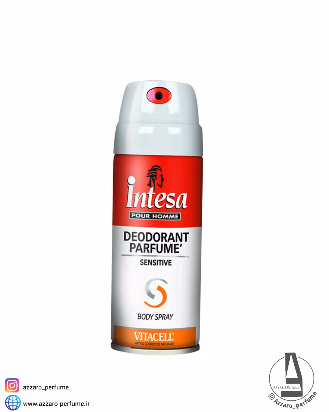 اسپری بدن مردانه اینتسا مدل Pour Homme Vitacell حجم 150 میل