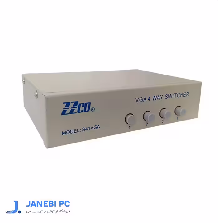 سویچ چهار پورت VGA زد زد کو مدل SB-S41VGA دستی
