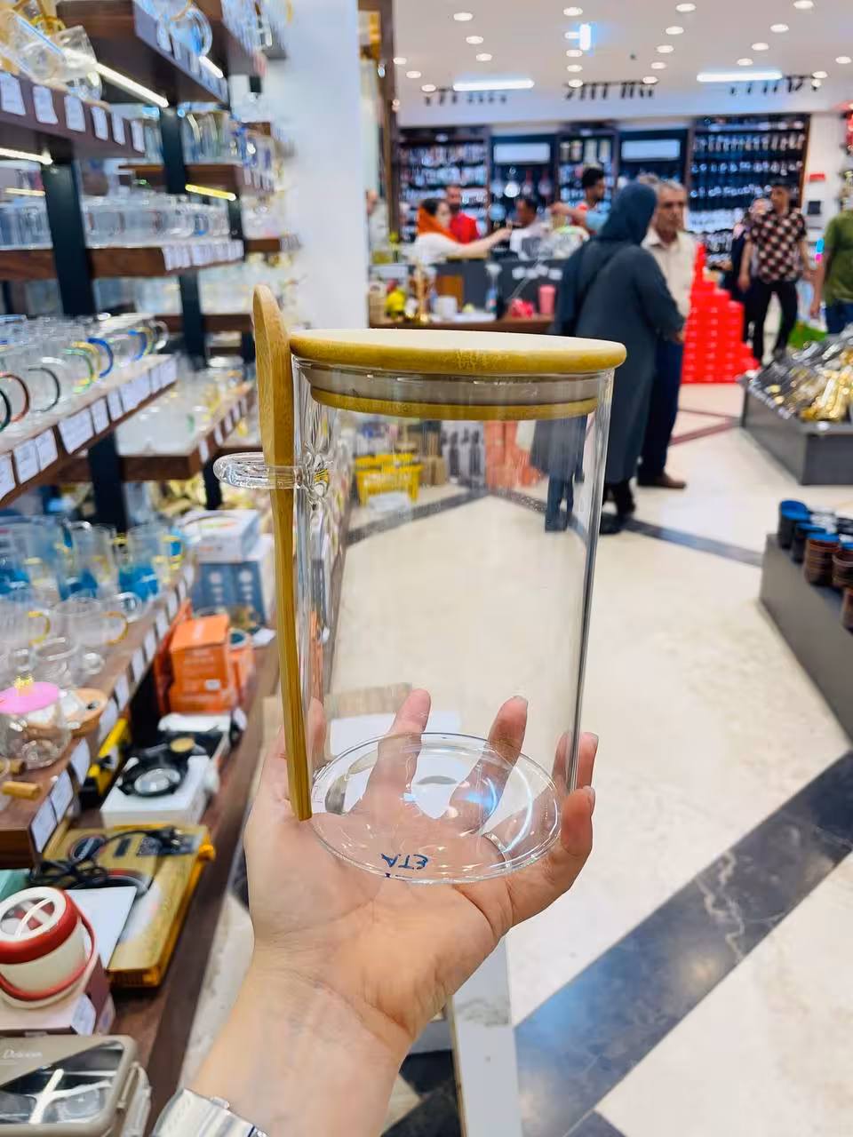 AT3-بانکه گرد قاشق دار در بامبو15*9/5