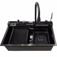 سینک ظرفشویی استیل توکار مدل پیانویی 5 کلید