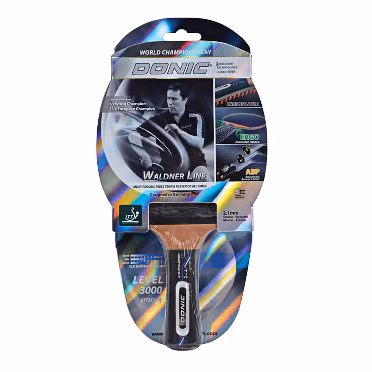 راکت پینگ پنگ دونیک والدنر لاین 3000 OLK | دسته FL