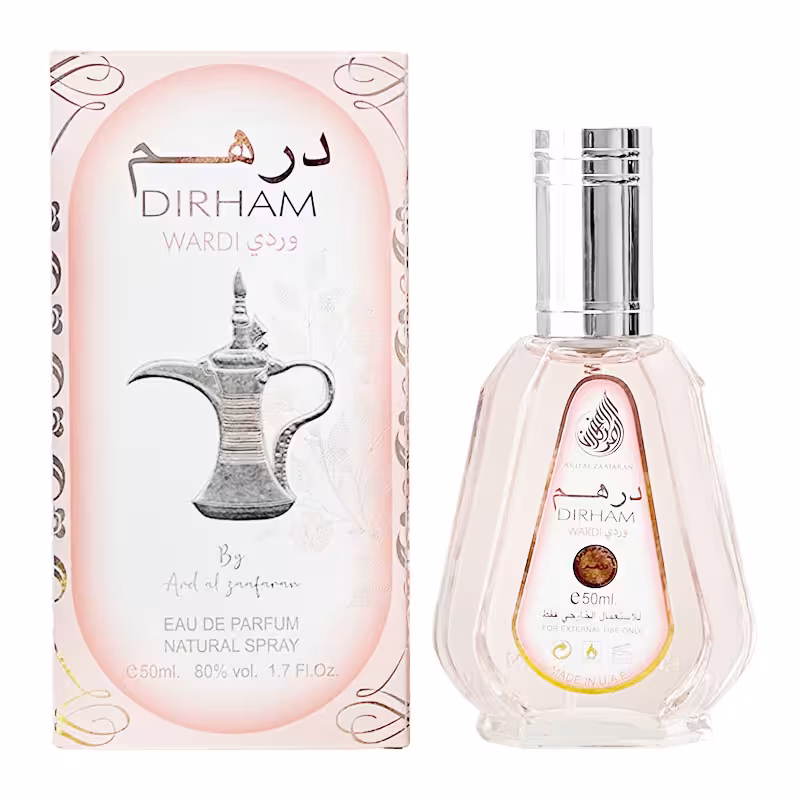 ادکلن درهم وردی Dirham wardi ارض الزعفران حجم 50ml