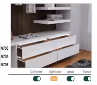چراغ LED داخل کمد و کشو با تابش نور از جلو عرض 60 سانتیمتر فانتونی کد N703