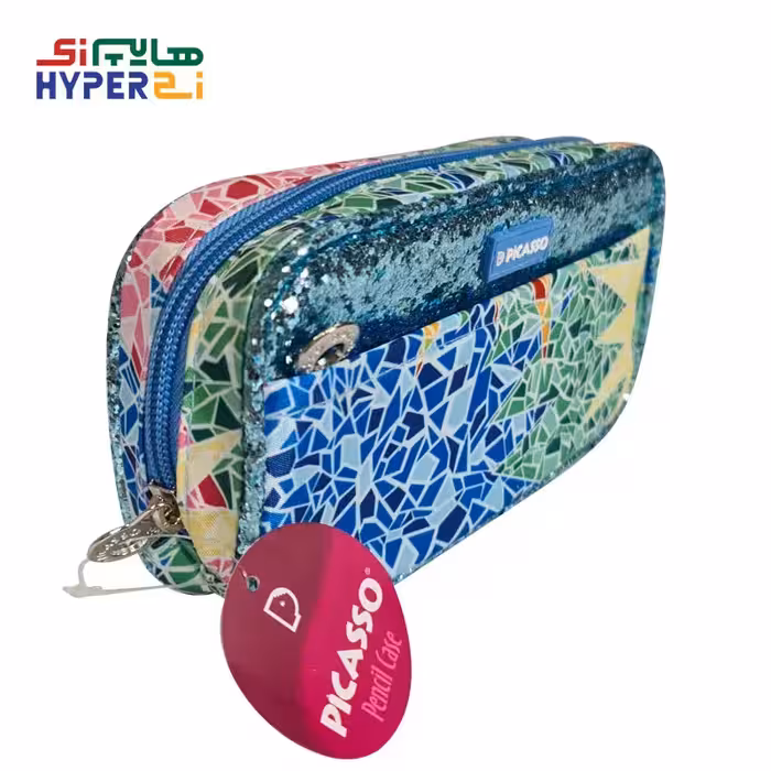 جامدادی پیکاسو picasso G4 طرح کاشی 3 پولک دارPicasso