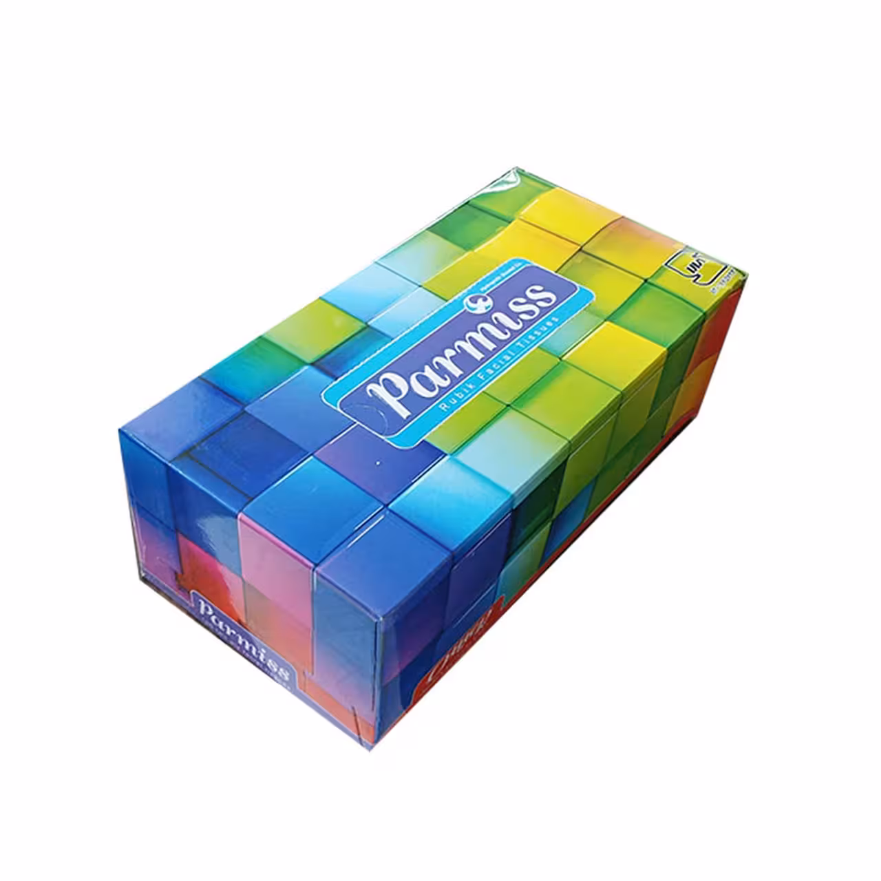 دستمال کاغذی پرمیس مدل روبیک 150 برگ دو لا