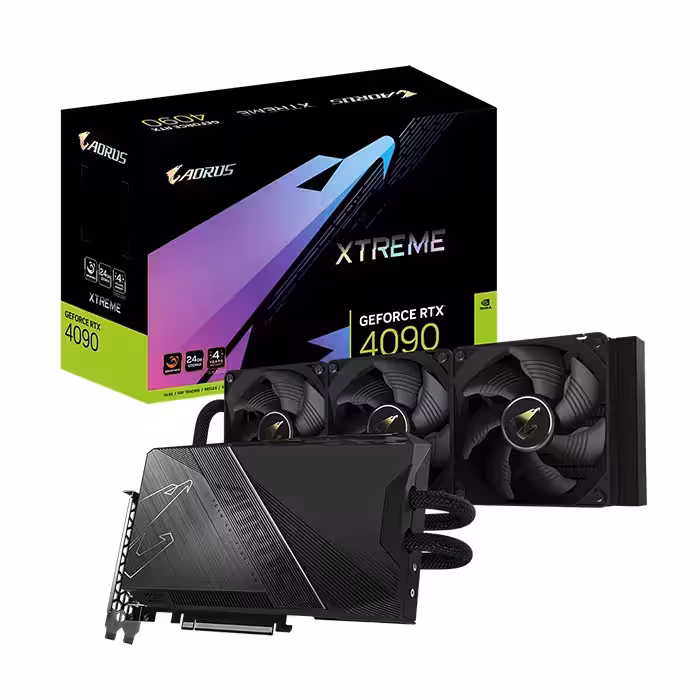 کارت گرافیک گیگابایت AORUS GeForce RTX 4090 XTREME WATERFORCE 24GB