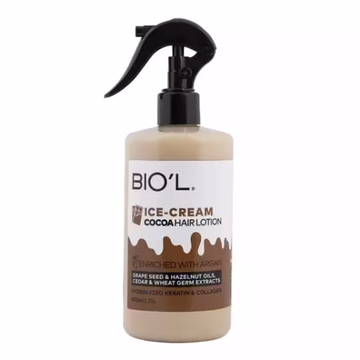 لوسیون مو بدون آبکشی بستنی شکلاتی ( 400 میلی لیتر ) Ice Cream Cocoa Hair Lotion