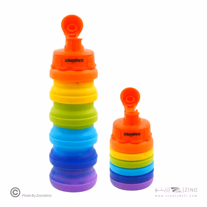 قمقمه سیلیکونی اسکول فنز FA9313 *آکاردئونی کارتن24عددی *